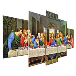 Quadro Decorativo Mosaico Kit Santa Ceia: 115x60cm